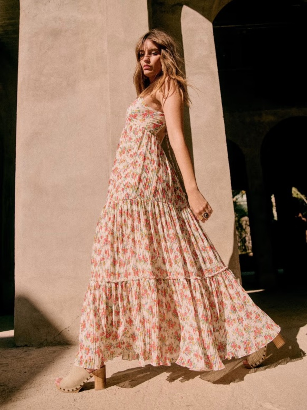Sezane Helene Floral Dress